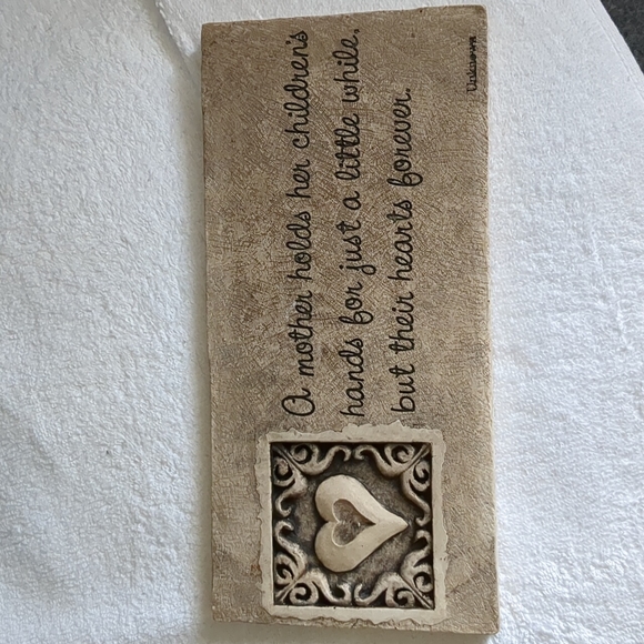 Hand Cast Stone 🤎 mother Sign - Picture 1 of 9